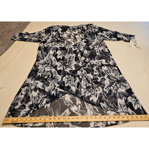 NWT R&M Richards Womens Sheer 3/4 Sleeve Open Front Cardigan Sz 18W - Picture 8 of 12